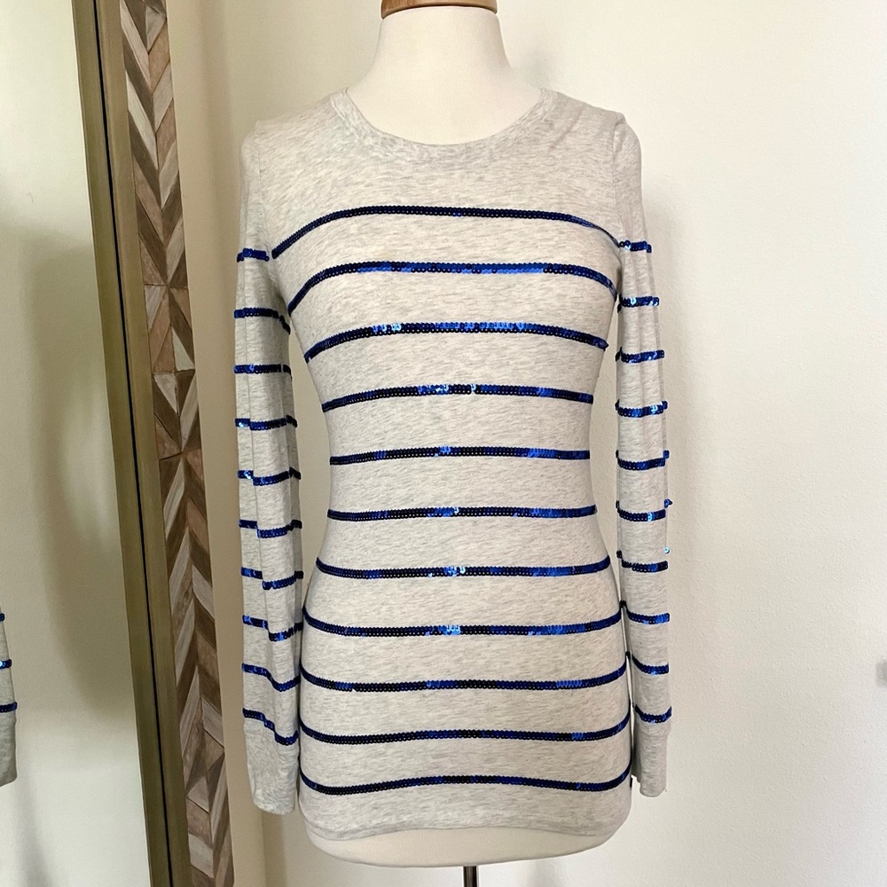 Pink Victorias Secret Long Sleeve Sequined Tee